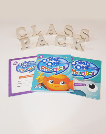Come On Phonics 4 Class Pack (Student Book + Workbook + Test & Worksheet)