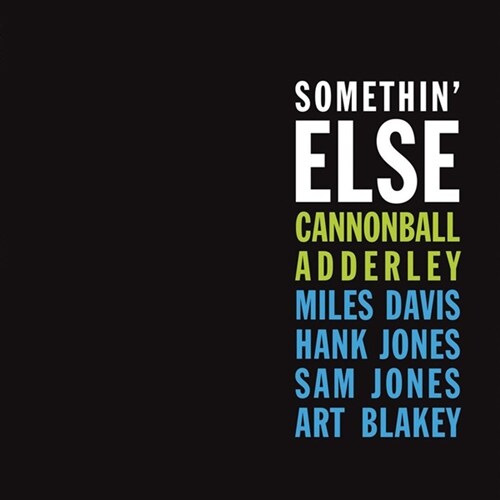 [수입] Cannonball Adderley - Somethin Else (Gatefold)[180g LP][Deluxe Edition]