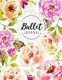 Bullet journal: quarterly planner with blank yearly & monthly calendar, and habit tracker, 120 dot grid & 15 lined pages, 8.5x11in, fl (Paperback)