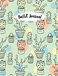 Bullet journal: quarterly planner with blank yearly & monthly calendar, and habit tracker, 120 dot grid & 15 lined pages, 8.5x11in, cu (Paperback)