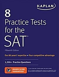 8 Practice Tests for the SAT: 1,200+ SAT Practice Questions (Paperback)