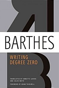 Writing Degree Zero (Paperback)