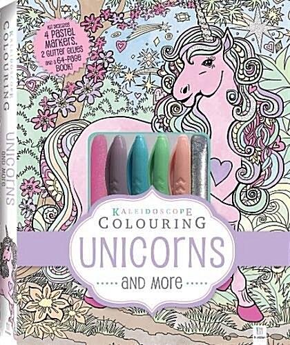 Kaleidoscope Pastel Colouring Kit: Unicorns and More (Kit)