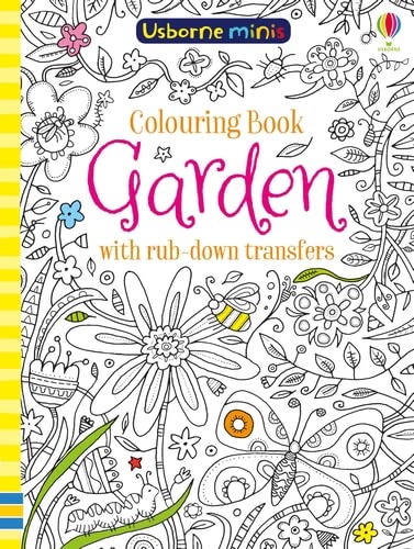 Colouring Book Garden with Rub Downs (Paperback)