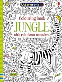 Colouring Book Jungle with Rub Downs (Paperback)