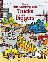 First Colouring Book Trucks and Diggers (Paperback)