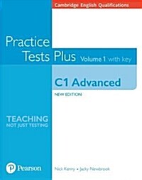 [중고] Cambridge English Qualifications: C1 Advanced Practice Tests Plus Volume 1 with key (Paperback)