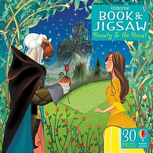 Usborne Book and Jigsaw Beauty and the Beast (Paperback)