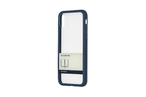 Moleskine Smartphone Case, Transparent Paperband Hard Case Steel Blue, iPhone X (2.75 X 5.5 X .5) (Other)