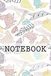 Notebook: Autumn Leaves (White), Lake District. Squared Paper (6 X 9): Squared Paper Notebook (Paperback)