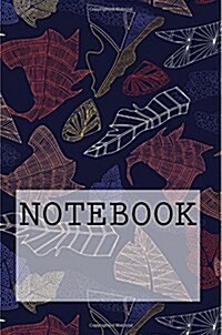 Notebook: Autumn Leaves (Blue), Lake District. Squared Paper (6 X 9): Squared Paper Notebook (Paperback)