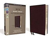 NIV, Reference Bible, Giant Print, Bonded Leather, Burgundy, Red Letter Edition, Comfort Print (Bonded Leather)
