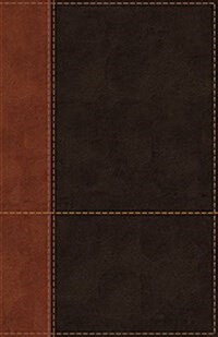 NIV, Personal Size Reference Bible, Large Print, Imitation Leather, Brown, Indexed, Red Letter Edition, Comfort Print (Imitation Leather)