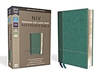 NIV, Personal Size Reference Bible, Large Print, Imitation Leather, Blue, Red Letter Edition, Comfort Print (Imitation Leather)