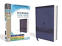 Niv, Bible for Kids, Large Print, Leathersoft, Blue, Red Letter, Comfort Print: Thinline Edition (Leather)