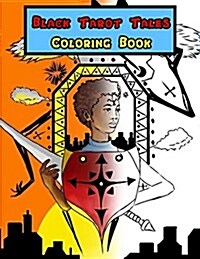 Black Tarot Tales Coloring Book (Paperback)