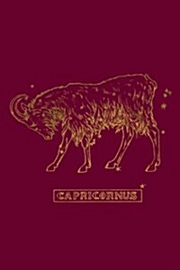 Capricornus: Zodiac Notebook 120-Page Lined Capricorn Zodiac Design Journal (Paperback)