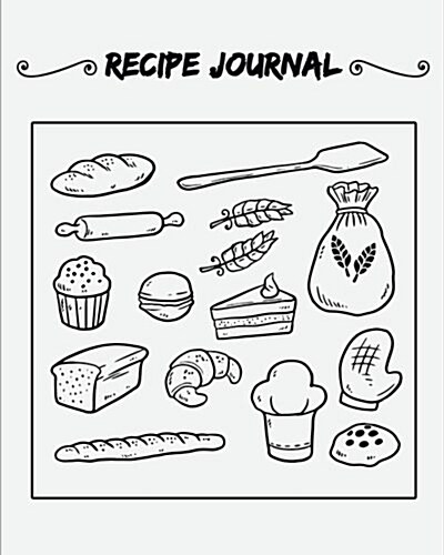 Recipe Journal: (Recipe Journal Vol. 47) Glossy And Soft Cover, (Size 8 x 10) Blank Cookbook To Write In, Paperback (Blank Cookbooks (Paperback)
