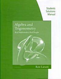 Algebra and Trigonometry (Paperback, 6th, Student, Solution Manual)