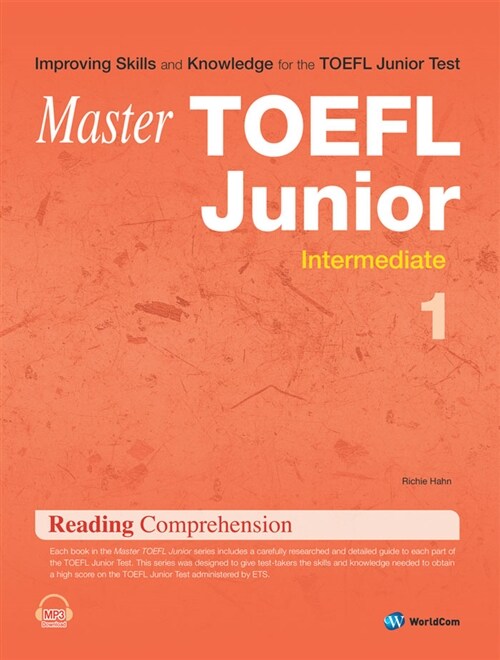 [중고] Master TOEFL Junior Reading Comprehension Intermediate 1 (Student Book + Answer Key + MP3 File download)