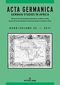 ACTA Germanica: German Studies in Africa (Paperback)