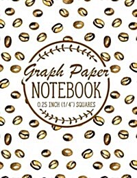 Graph Paper Notebook: 1/4 Inch Squares: Blank Graphing Paper with No Border - Graph Paper for Geometry, Double-sided, Non-Perforated, Perfec (Paperback)