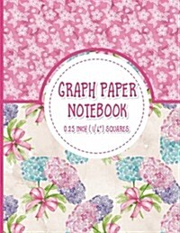Graph Paper Notebook: 1/4 Inch Squares: Blank Graphing Paper with No Border - Graph Ruled Blank Notebook for College School/Teacher/Office/S (Paperback)