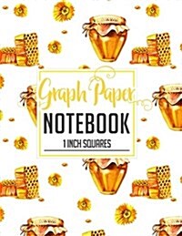Graph Paper Notebook: 1 Inch Squares: Blank Graphing Paper - Graph Paper Lab Notebook, Double-sided, Non-Perforated, Perfect Binding (Paperback)