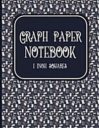 Graph Paper Notebook: 1 Inch Squares: Blank Graphing Paper - Graph Paper Composition Notebook, Perfect For The School Or Office! (Paperback)