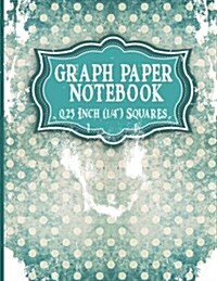 Graph Paper Notebook: 1/4 Inch Squares: Blank Graphing Paper with Borders - Graph Paper For Kids for College School/Teacher/Office/Student - (Paperback)
