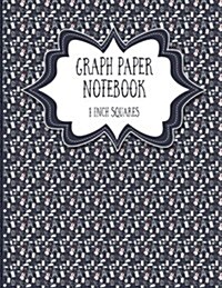 Graph Paper Notebook: 1 Inch Squares: Blank Graphing Paper - Square Grid Sketchbook, Perfect For The School Or Office! (Paperback)