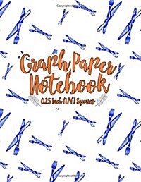 Graph Paper Notebook: 1/4 Inch Squares: Blank Graphing Paper with Borders - Graph Paper Grid, Double-sided, Non-Perforated, Perfect Binding (Paperback)