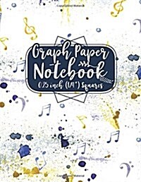 Graph Paper Notebook: 1/4 Inch Squares: Blank Graphing Paper with Borders - Square Grid Organizer, Great for Mathematics, Formulas, Sums & D (Paperback)