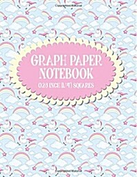 Graph Paper Notebook: 1/4 Inch Squares: Blank Graphing Paper with Borders - Square Grid Composition for College School/Teacher/Office/Studen (Paperback)