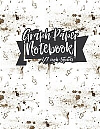 Graph Paper Notebook: 1/2 Inch Squares: Blank Graphing Paper with No Border - Square Grid Composition, Great for Mathematics, Formulas, Sums (Paperback)