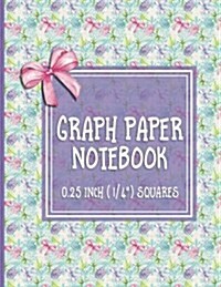 Graph Paper Notebook: 1/4 Inch Squares: Blank Graphing Paper with Borders - Square Grid Pages for College School/Teacher/Office/Student - Hy (Paperback)
