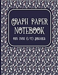 Graph Paper Notebook: 1/4 Inch Squares: Blank Graphing Paper with No Border - Square Grid Paper Journal, Perfect For The School Or Office! (Paperback)