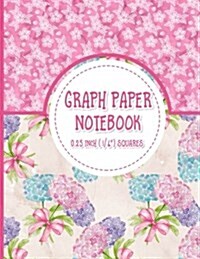 Graph Paper Notebook: 1/4 Inch Squares: Blank Graphing Paper with Borders - Graph Ruled Blank Notebook for College School/Teacher/Office/Stu (Paperback)