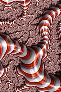 Cool Candy Cane Fractal Journal: Take Notes, Write Down Memories in This 150 Page Lined Journal (Paperback)