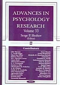 Advances in Psychology Research (Hardcover, UK)