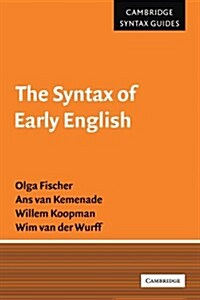The Syntax of Early English (Paperback)
