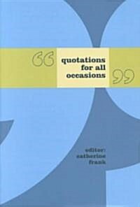 Quotations for All Occasions (Hardcover)