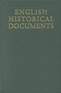 English Historical Documents: 1042–1189 (Hardcover)
