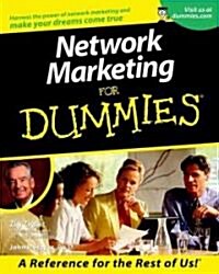 Network Marketing For Dummies (Paperback)