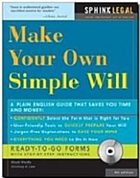 Make Your Own Simple Will (4 PAP/CDR, Paperback)