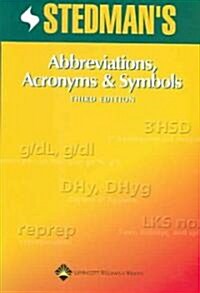 Stedmans Abbreviations, Acronyms & Symbols (Paperback, CD-ROM, 3rd)