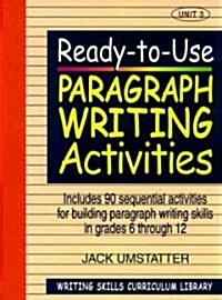 Ready to Use Paragraph Writing Activity (Paperback)