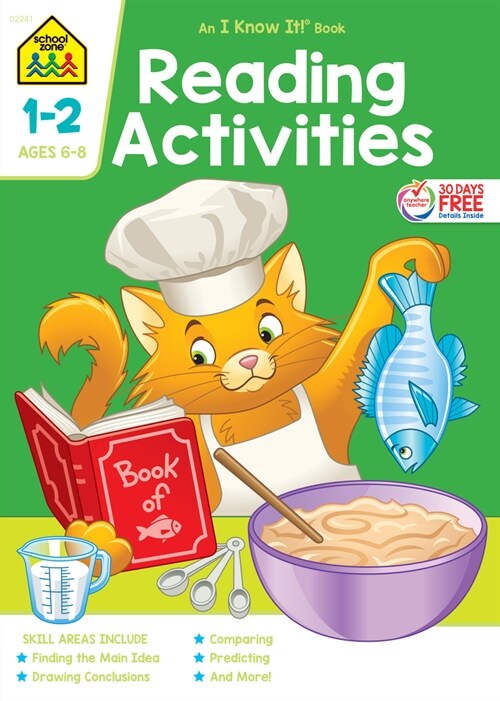 School Zone Reading Activities Grades 1-2 Workbook (Paperback, Deluxe)