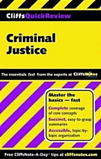 Cliffsquickreview Criminal Justice (Paperback)