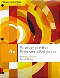 Cengage Advantage Books: Statistics for the Behavioral Sciences (Loose Leaf, 9)